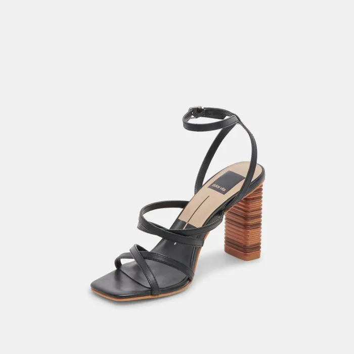 Heels Women Dolce Vita Jenko Heels Black Leather
