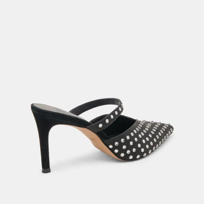 Heels Women Dolce Vita Kanika Crystal Stud Heels Black Crystal