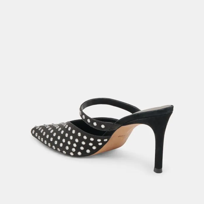 Heels Women Dolce Vita Kanika Crystal Stud Heels Black Crystal