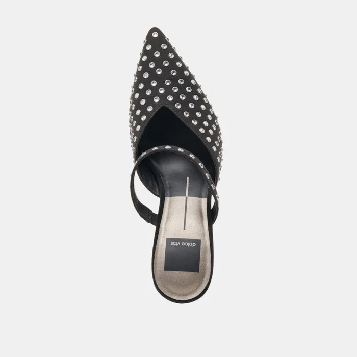 Heels Women Dolce Vita Kanika Crystal Stud Heels Black Crystal