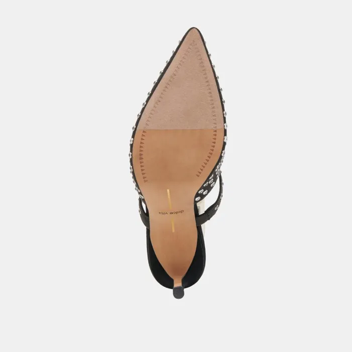 Heels Women Dolce Vita Kanika Crystal Stud Heels Black Crystal