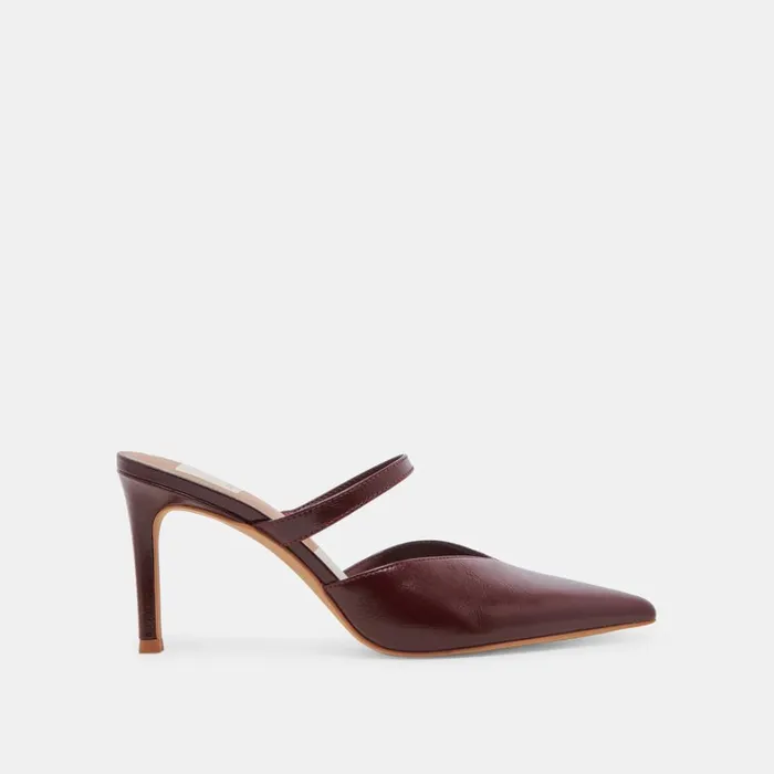 Heels Women Dolce Vita Kanika Heels Burgundy Crinkle Patent