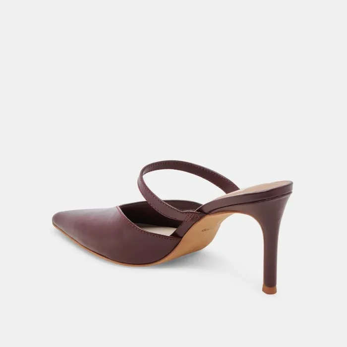 Heels Women Dolce Vita Kanika Heels Burgundy Crinkle Patent