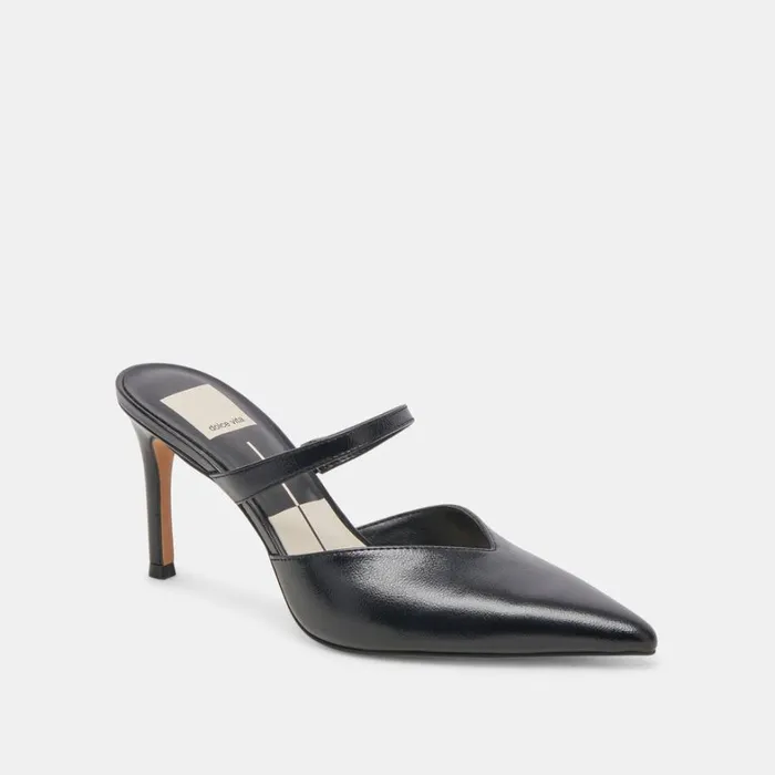 Heels Women Dolce Vita Kanika Heels Midnight Crinkle Patent