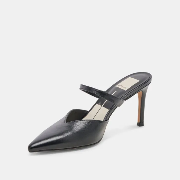 Heels Women Dolce Vita Kanika Heels Midnight Crinkle Patent