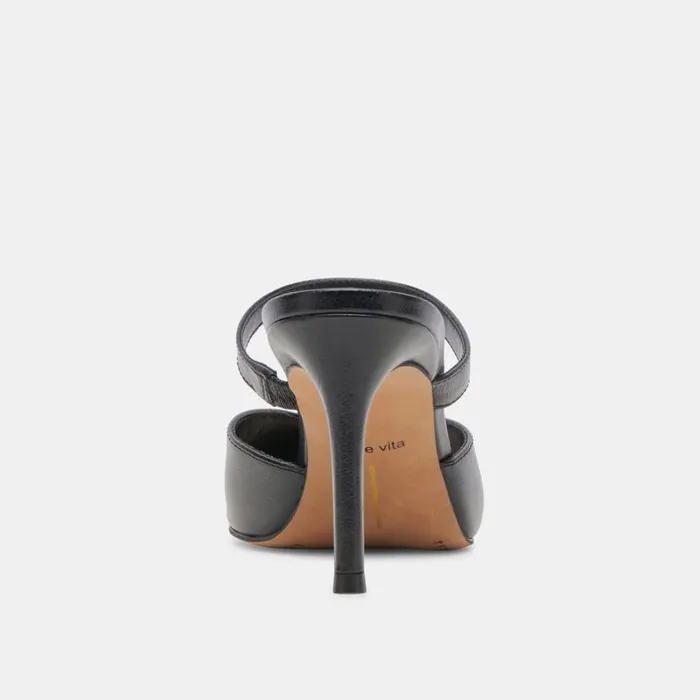 Heels Women Dolce Vita Kanika Heels Midnight Crinkle Patent