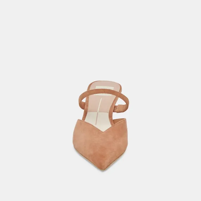 Heels Women Dolce Vita Kanika Mid Heels Brown Suede