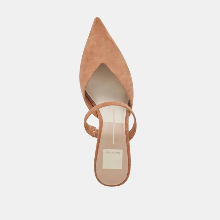 Heels Women Dolce Vita Kanika Mid Heels Brown Suede