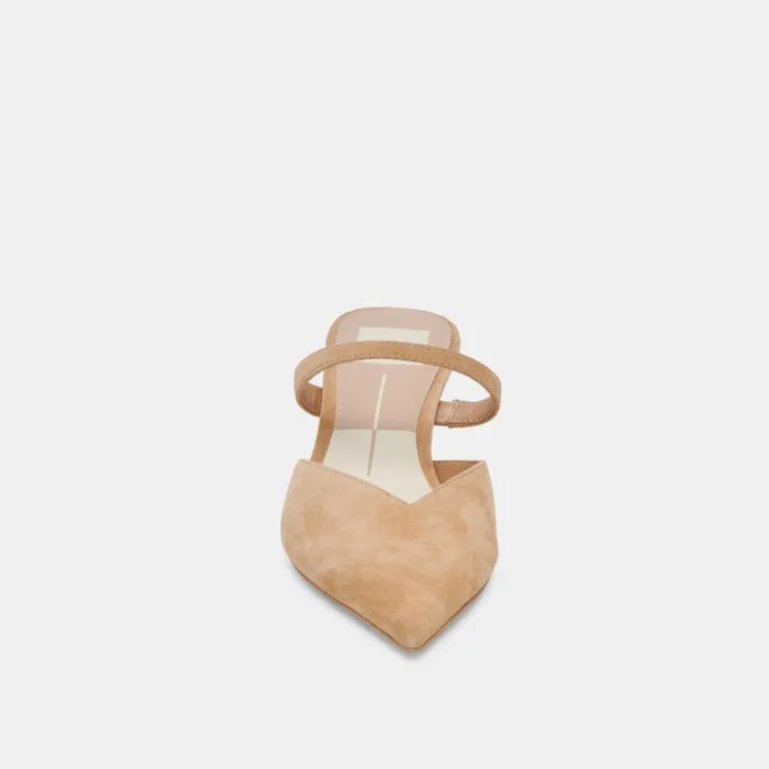 Heels Women Dolce Vita Kanika Mid Heels Tan Suede
