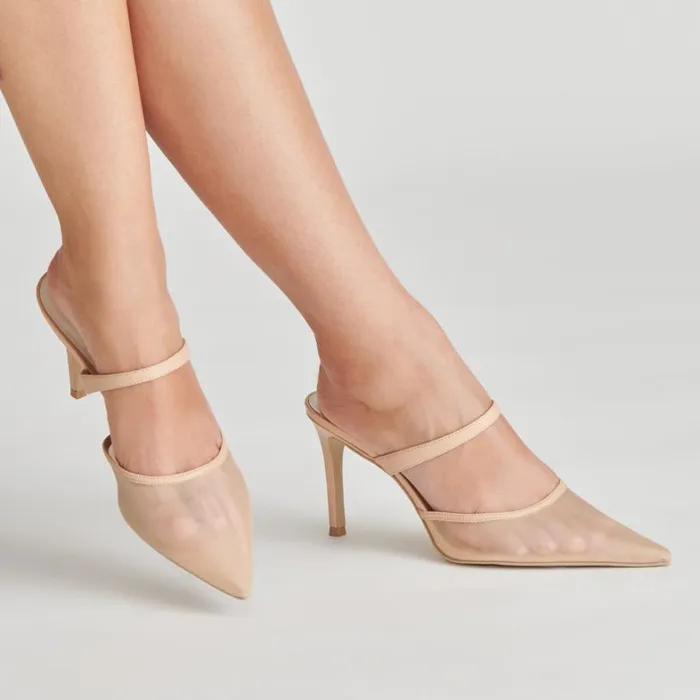 Heels Women Dolce Vita Katik Heels Blush Mesh