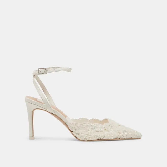 Heels Women Dolce Vita Kenedy Heels White Crochet
