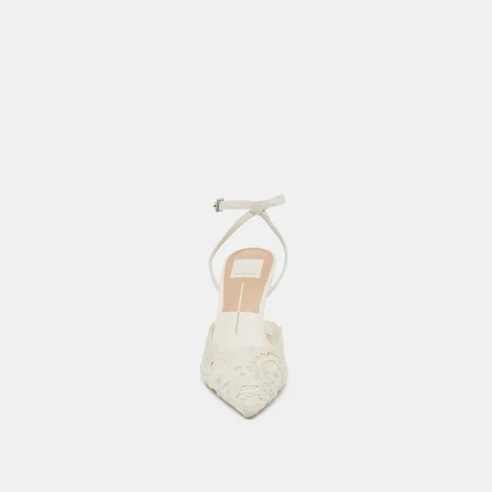 Heels Women Dolce Vita Kenedy Heels White Crochet