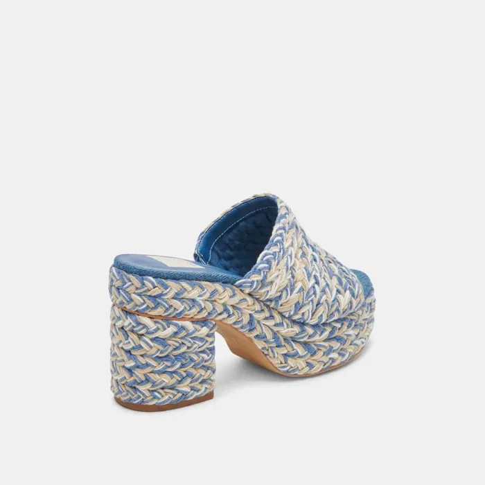 Heels Women Dolce Vita Lady Heels Blue Multi Woven