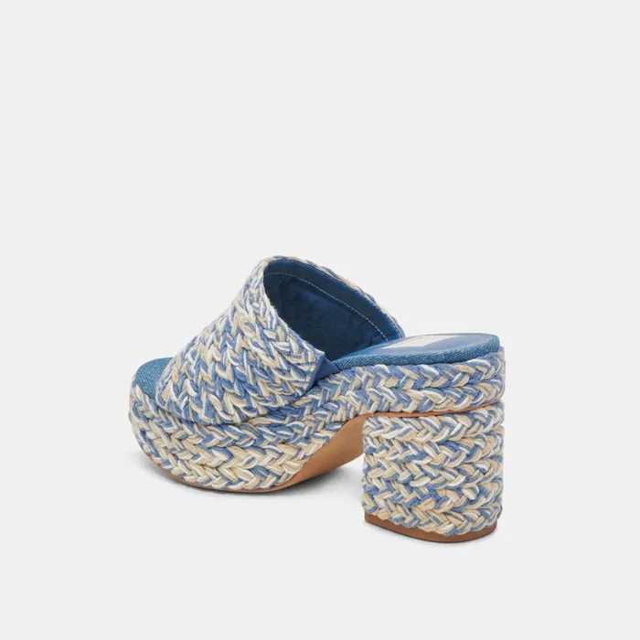 Heels Women Dolce Vita Lady Heels Blue Multi Woven