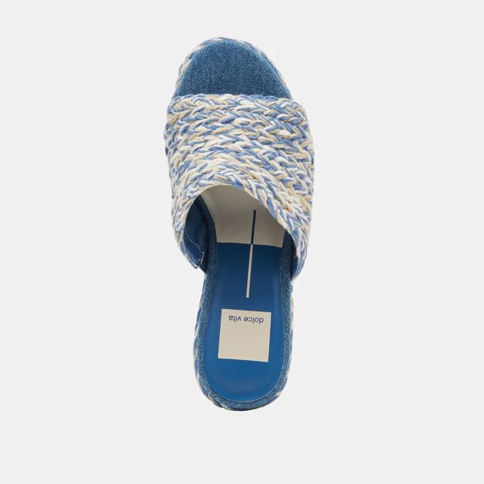 Heels Women Dolce Vita Lady Heels Blue Multi Woven
