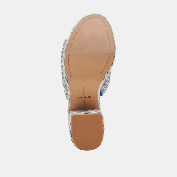 Heels Women Dolce Vita Lady Heels Blue Multi Woven