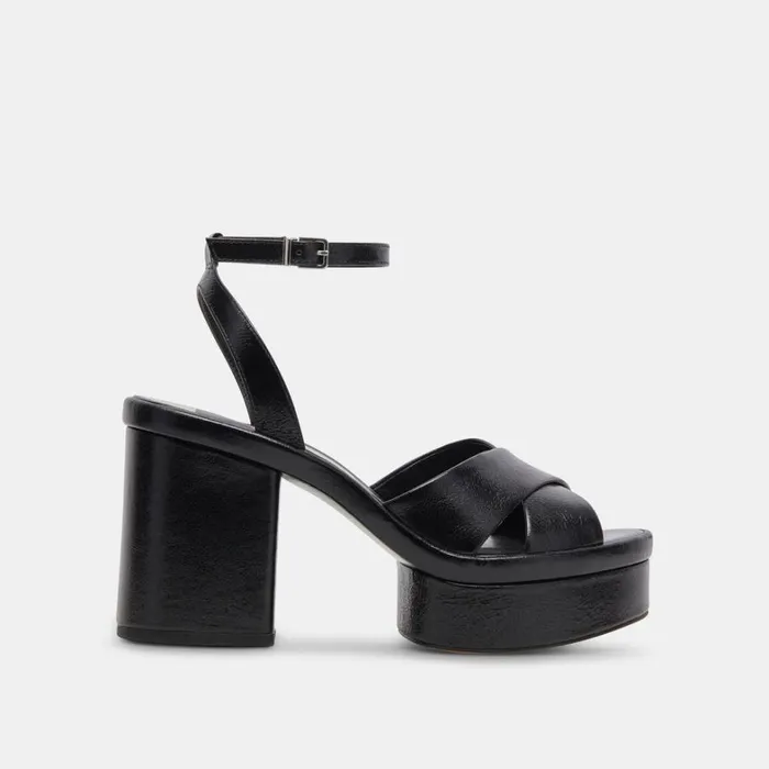 Heels Women Dolce Vita Laisha Heels Midnight Crinkle Patent