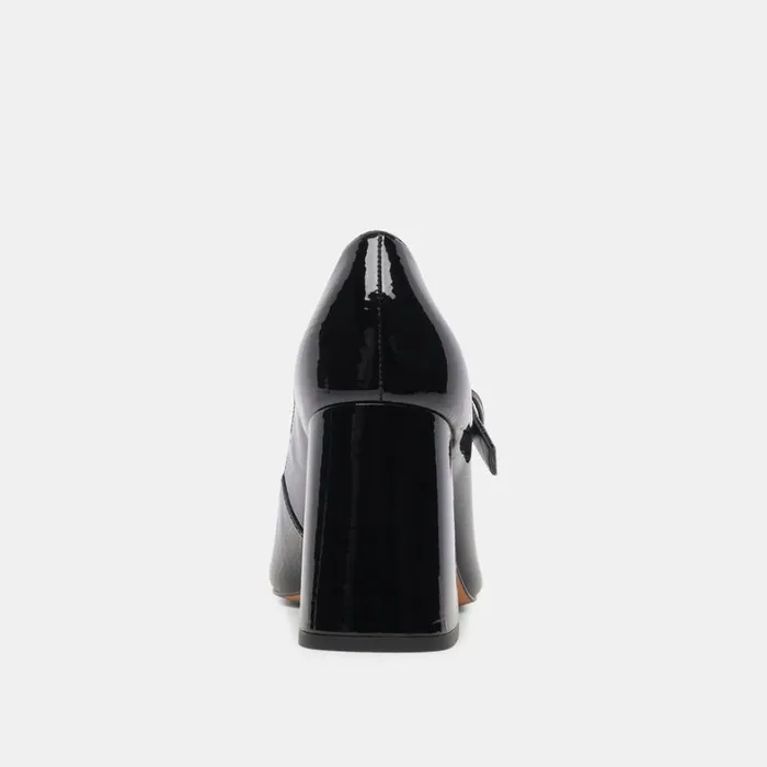 Heels Women Dolce Vita Lakota Heels Midnight Crinkle Patent