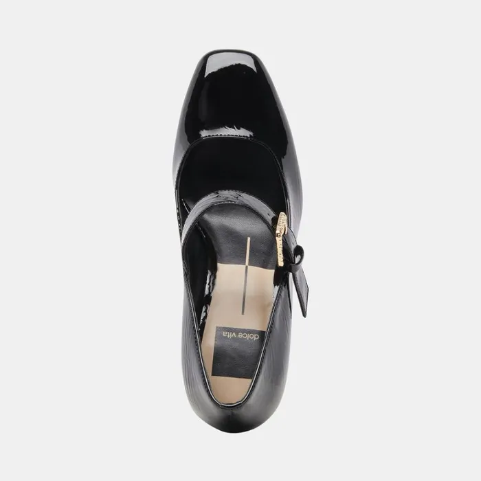 Heels Women Dolce Vita Lakota Heels Midnight Crinkle Patent
