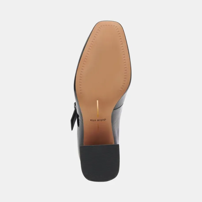 Heels Women Dolce Vita Lakota Heels Midnight Crinkle Patent