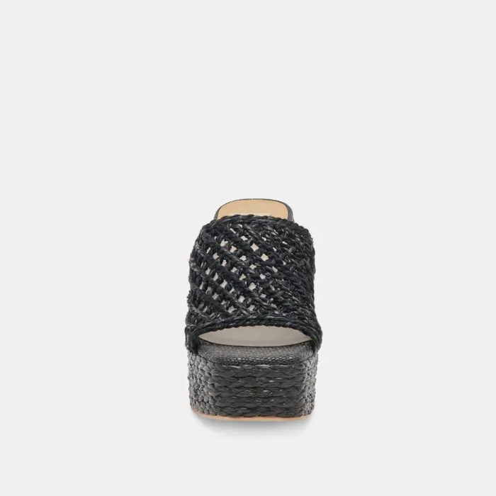 Heels Women Dolce Vita Lisha Heels Onyx Raffia