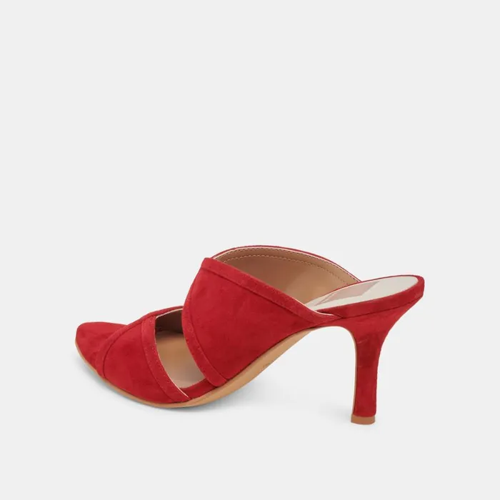 Heels Women Dolce Vita Mandel Heels Crimson Suede