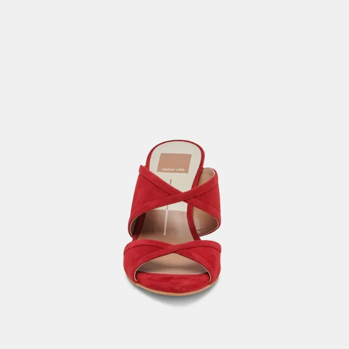 Heels Women Dolce Vita Mandel Heels Crimson Suede