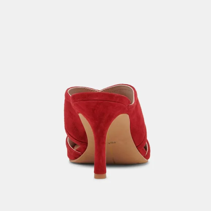 Heels Women Dolce Vita Mandel Heels Crimson Suede