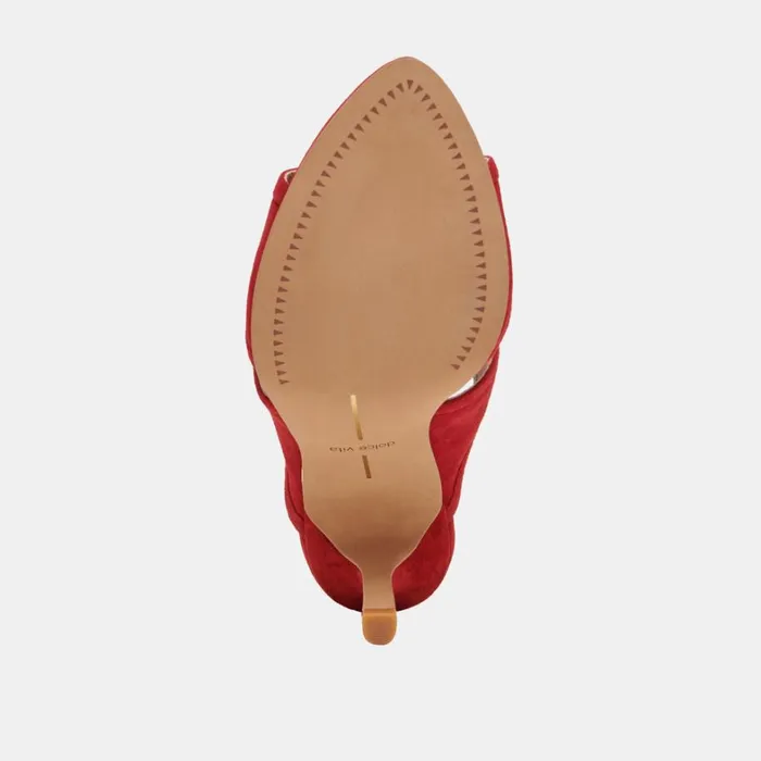 Heels Women Dolce Vita Mandel Heels Crimson Suede
