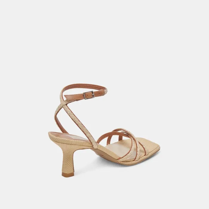 Heels Women Dolce Vita Manji Braid Heels Brown Natural Jute
