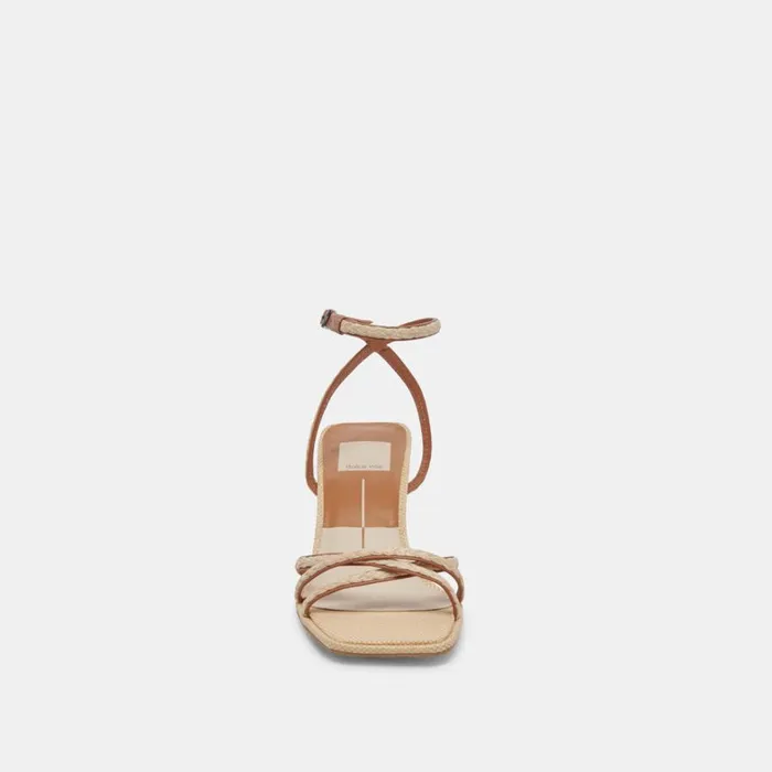 Heels Women Dolce Vita Manji Braid Heels Brown Natural Jute