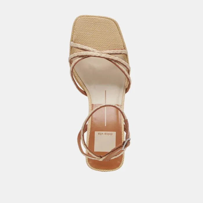Heels Women Dolce Vita Manji Braid Heels Brown Natural Jute