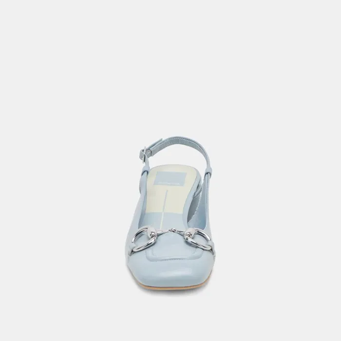 Heels Women Dolce Vita Melli Heels Sky Blue Crinkle Patent