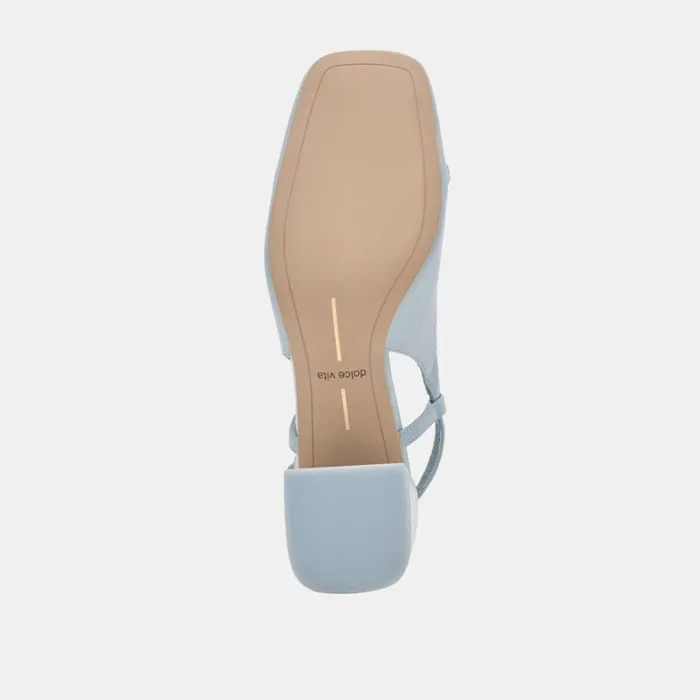 Heels Women Dolce Vita Melli Heels Sky Blue Crinkle Patent