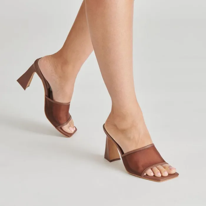 Heels Women Dolce Vita Narda Heels Espresso Mesh