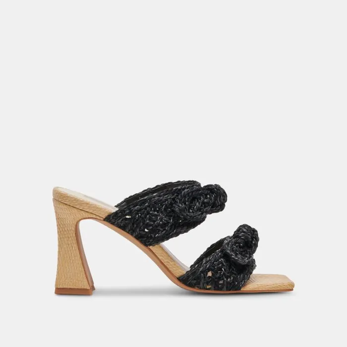 Heels Women Dolce Vita Niyah Heels Onyx Raffia