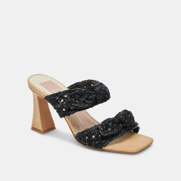 Heels Women Dolce Vita Niyah Heels Onyx Raffia