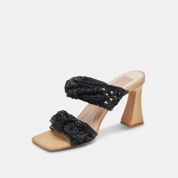 Heels Women Dolce Vita Niyah Heels Onyx Raffia