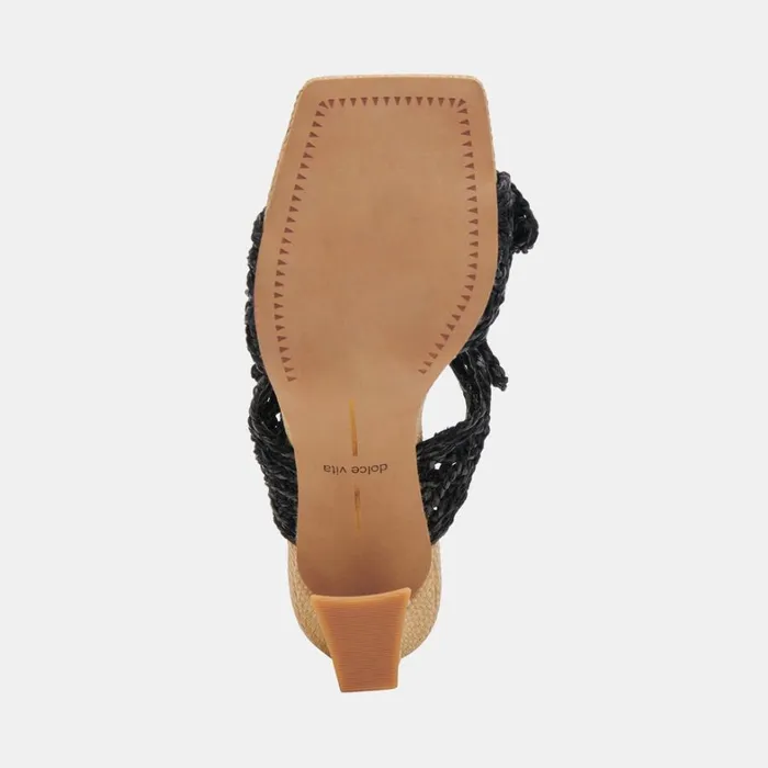 Heels Women Dolce Vita Niyah Heels Onyx Raffia