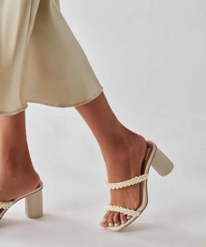Heels Women Dolce Vita Noel Heels Vanilla Pearls
