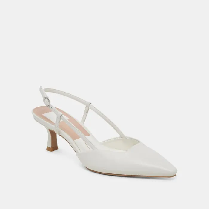 Heels Women Dolce Vita Odela Heels White Leather