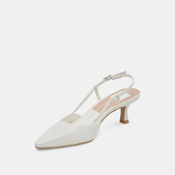 Heels Women Dolce Vita Odela Heels White Leather