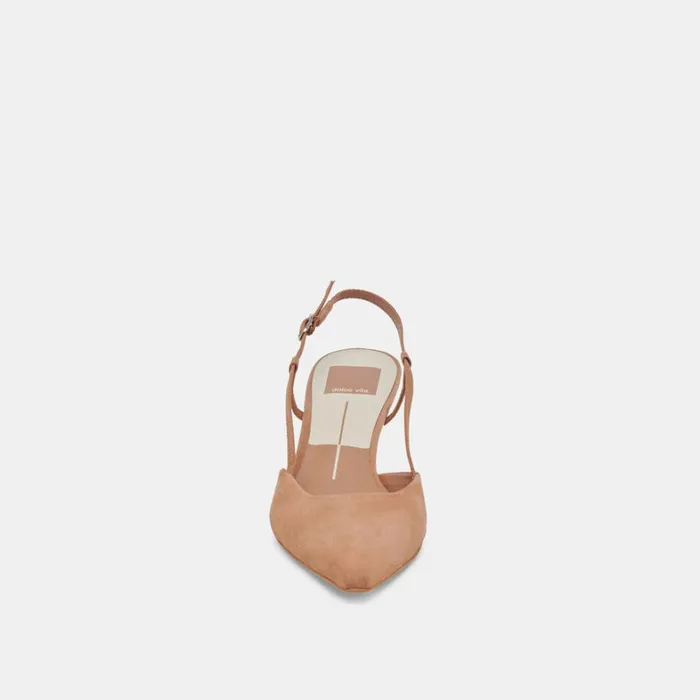 Heels Women Dolce Vita Odela Wide Heels Toffee Suede