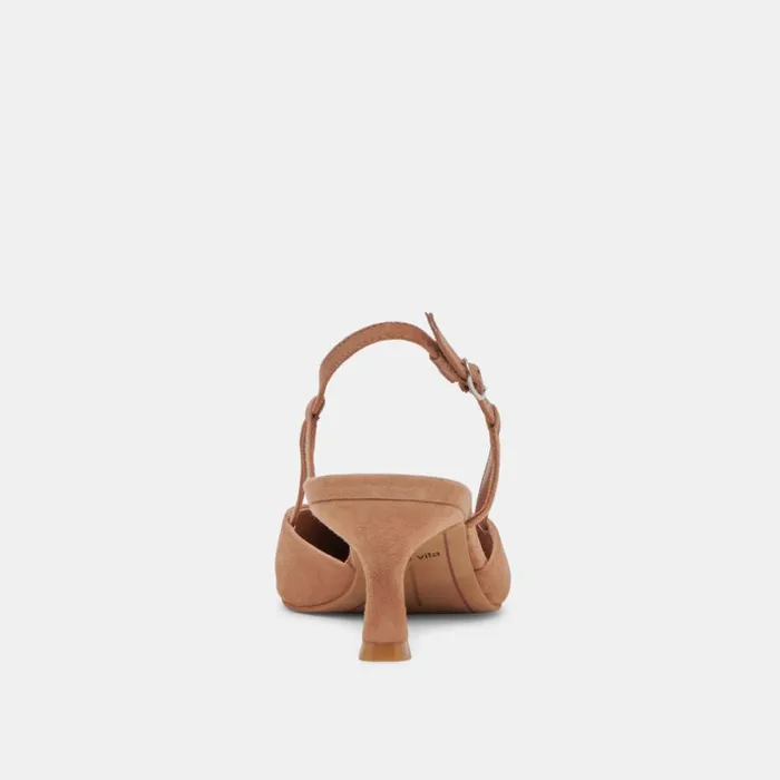 Heels Women Dolce Vita Odela Wide Heels Toffee Suede