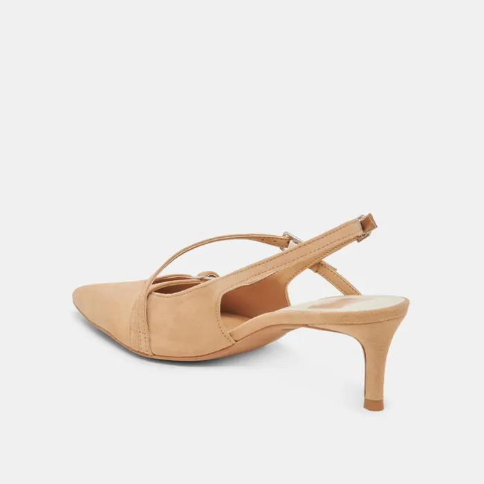 Heels Women Dolce Vita Pamla Mid Heels Tan Suede