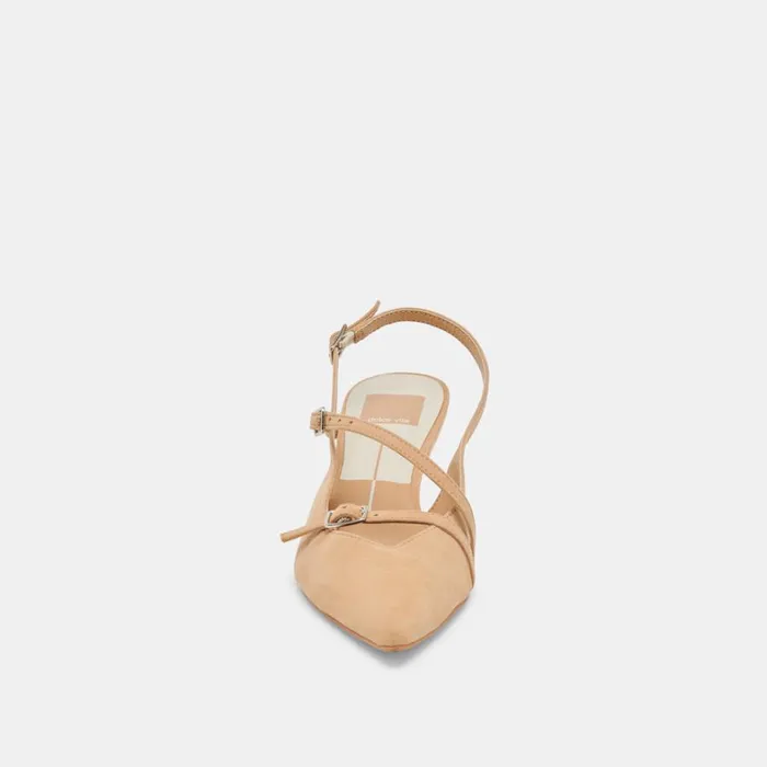 Heels Women Dolce Vita Pamla Mid Heels Tan Suede