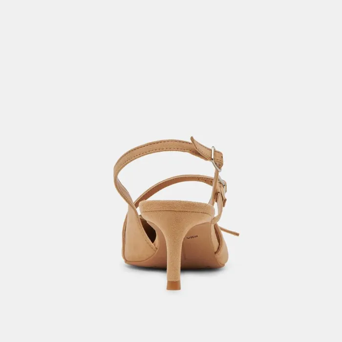 Heels Women Dolce Vita Pamla Mid Heels Tan Suede
