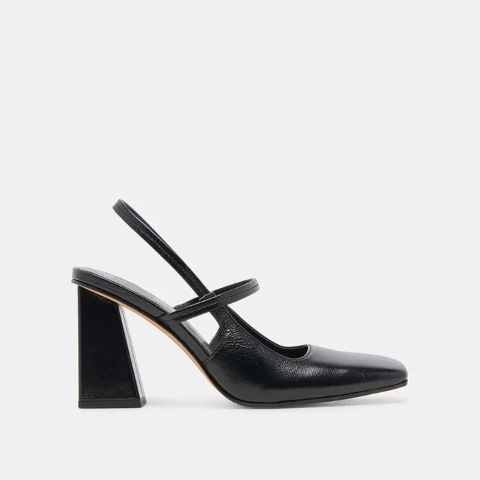 Heels Women Dolce Vita Soyer Heels Midnight Crinkle Patent
