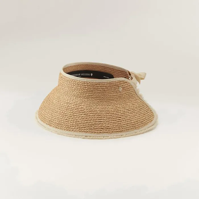 Helen Kaminski Aleeya 9 Fringe Natural Hats UPF 50