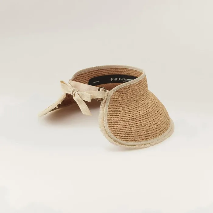 Helen Kaminski Aleeya 9 Fringe Natural Hats UPF 50